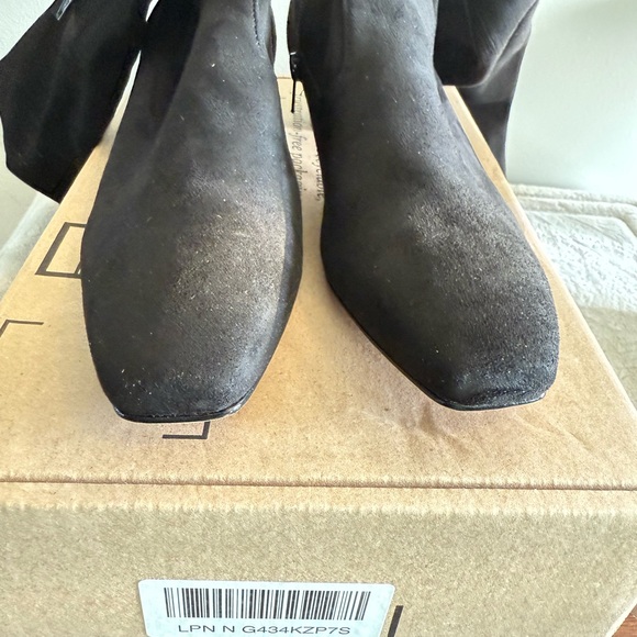 BERNARDO suede black tall knee boots 8.5 NEW kitten‎ heel - Picture 3 of 10
